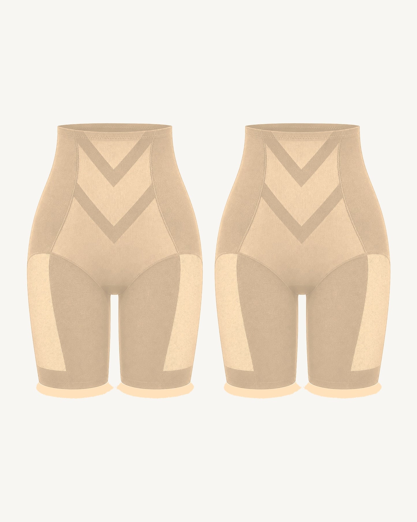 WEUP3D High-Waist Butt-Lift Shorts Nude + Nude 2-Pack product image
