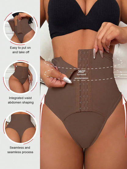 Hook-Eye High-Waist Sculpt Thong