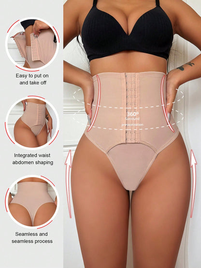 Hook-Eye High-Waist Sculpt Thong