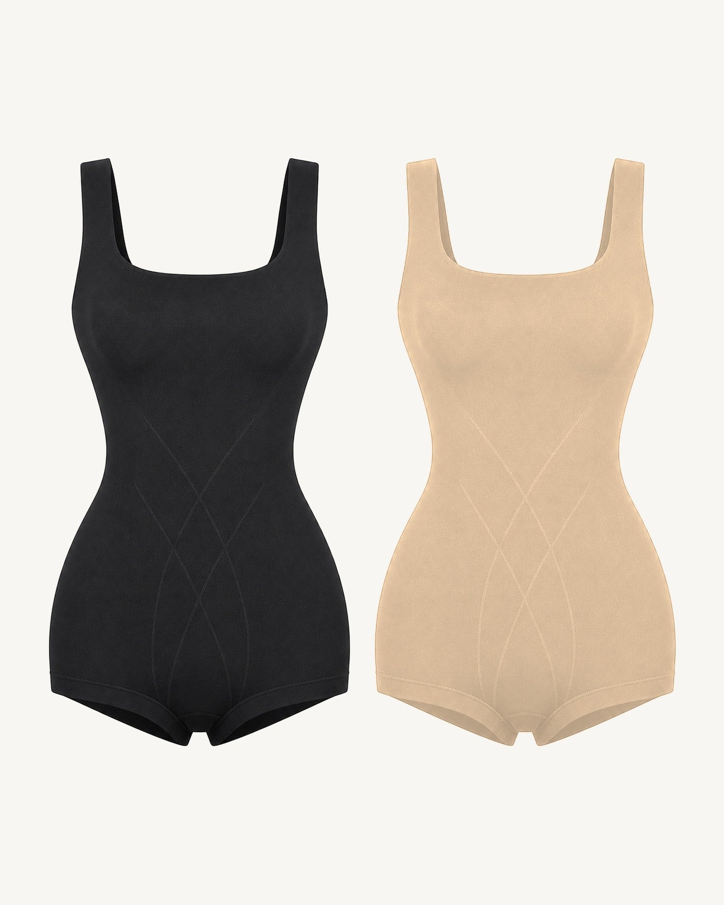 WEUP3D Built-In Bra Sculpt Bodysuit Black + Nude 2-Pack product image