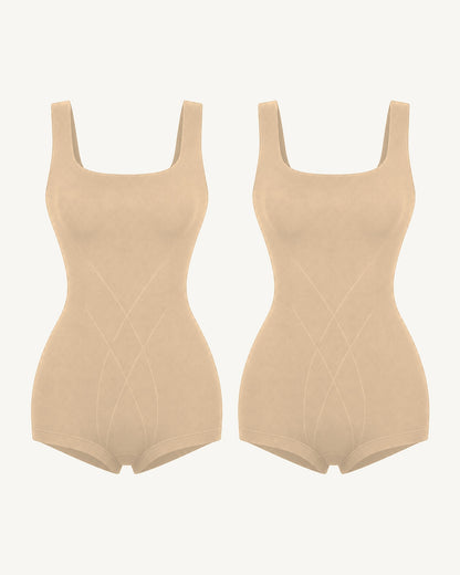WEUP3D Built-In Bra Sculpt Bodysuit Nude + Nude 2-Pack product image
