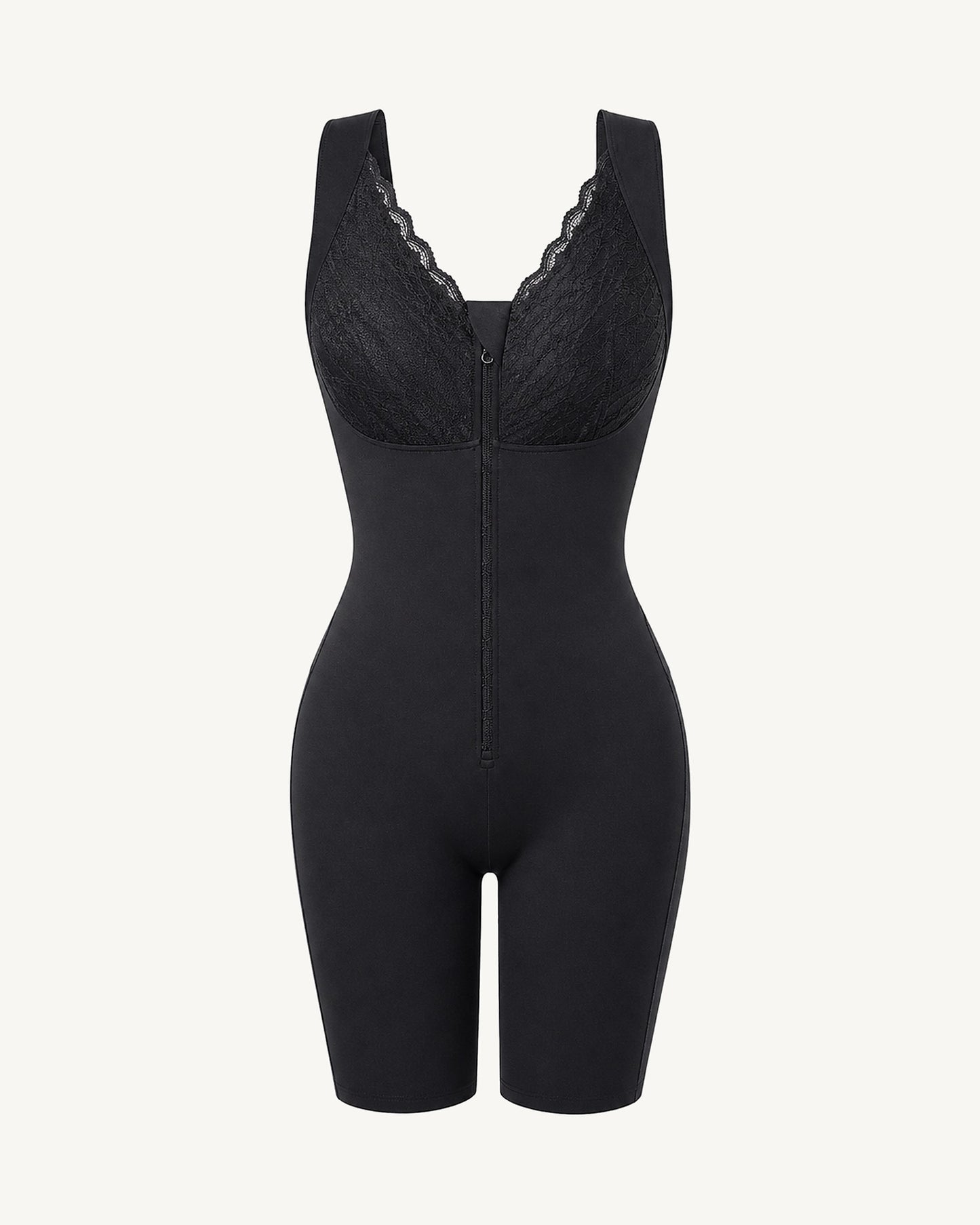 WEUP3D Lace Trim Sculpting Bodysuit Black product image