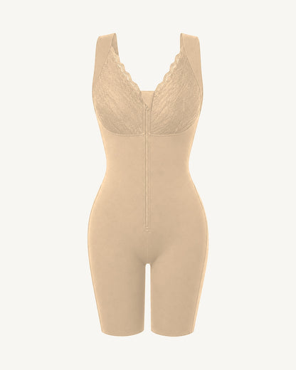 WEUP3D Lace Trim Sculpting Bodysuit Nude product image