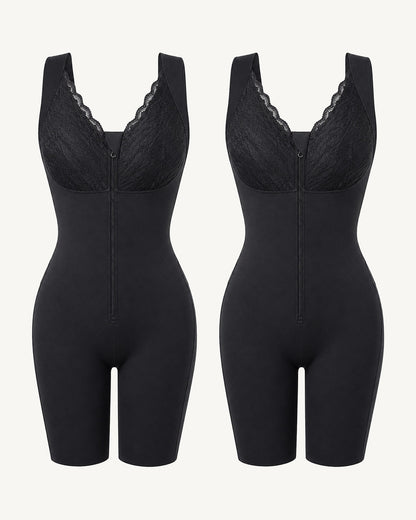 WEUP3D Lace Trim Sculpting Bodysuit Black + Black 2-Pack product image