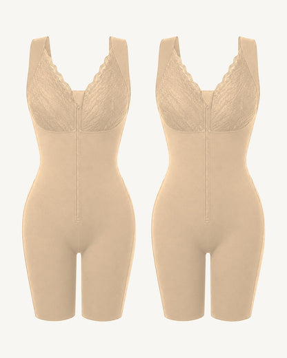 WEUP3D Lace Trim Sculpting Bodysuit Nude + Nude 2-Pack product image