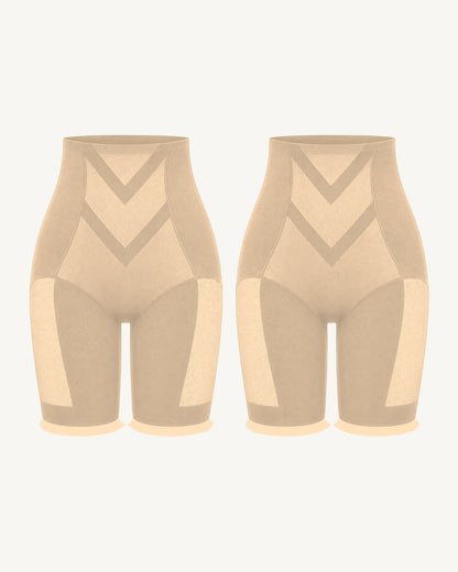 WEUP3D High-Waist Butt-Lift Shorts Nude + Nude 2-Pack product image