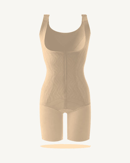 WEUP3D CoolFlex Zip Sculpt Bodysuit Nude product image