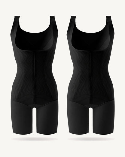 WEUP3D CoolFlex Zip Sculpt Bodysuit Black + Black 2-Pack product image