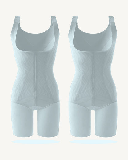 WEUP3D CoolFlex Zip Sculpt Bodysuit Ice Blue + Ice Blue 2-Pack product image
