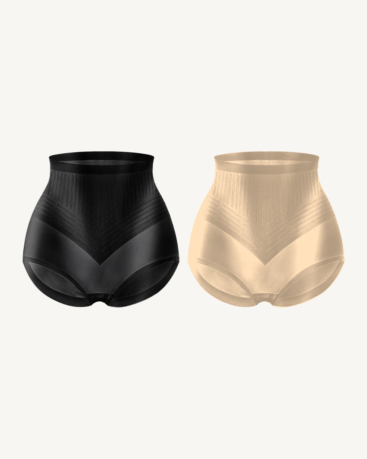 WEUP3D No-Show Control Brief Black + Nude 2-Pack product image