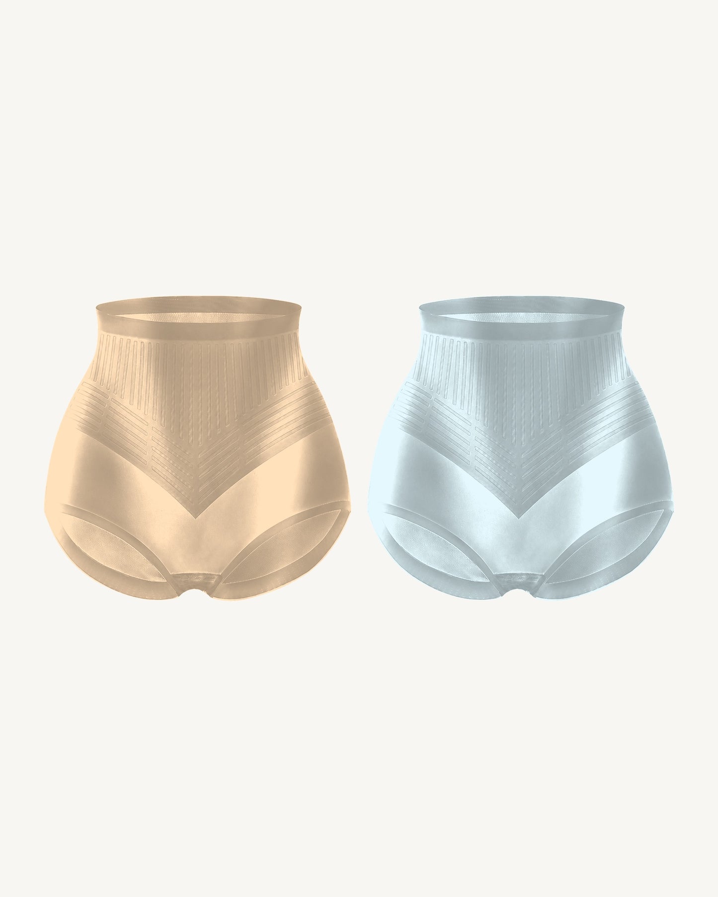WEUP3D No-Show Control Brief Nude + Ice Blue 2-Pack product image