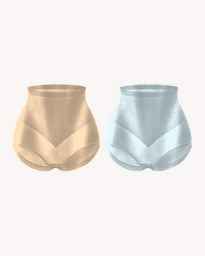 WEUP3D No-Show Control Brief Nude + Ice Blue 2-Pack product image