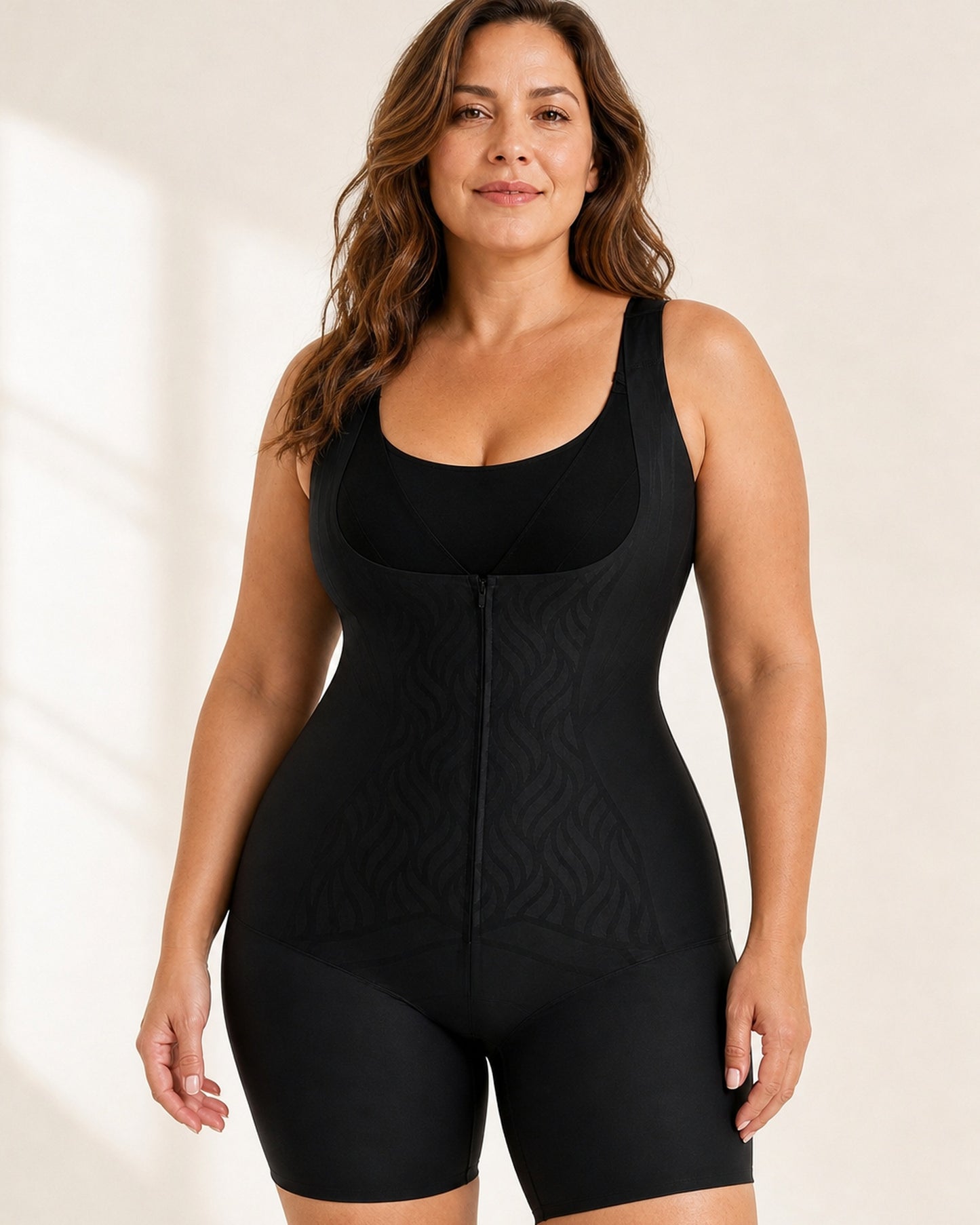 WEUP3D CoolFlex Zip Sculpt Bodysuit model primary view - full-media-approved-2026-06-01