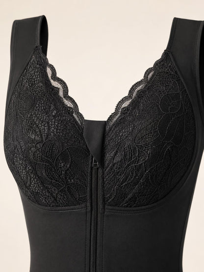 WEUP3D Lace Trim Sculpting Bodysuit lace and front closure macro detail - full-media-approved-2026-06-02
