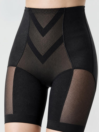 WEUP3D High-Waist Butt-Lift Shorts sheer panel fabric macro detail - full-media-approved-2026-06-02