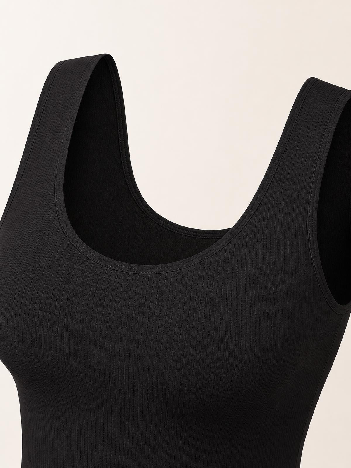 WEUP3D Cooling Sculpt Tank Top neckline tank strap macro detail - full-media-approved-2026-06-02