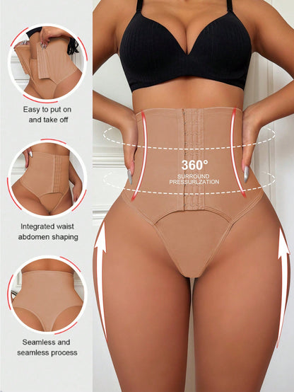 Hook-Eye High-Waist Sculpt Thong